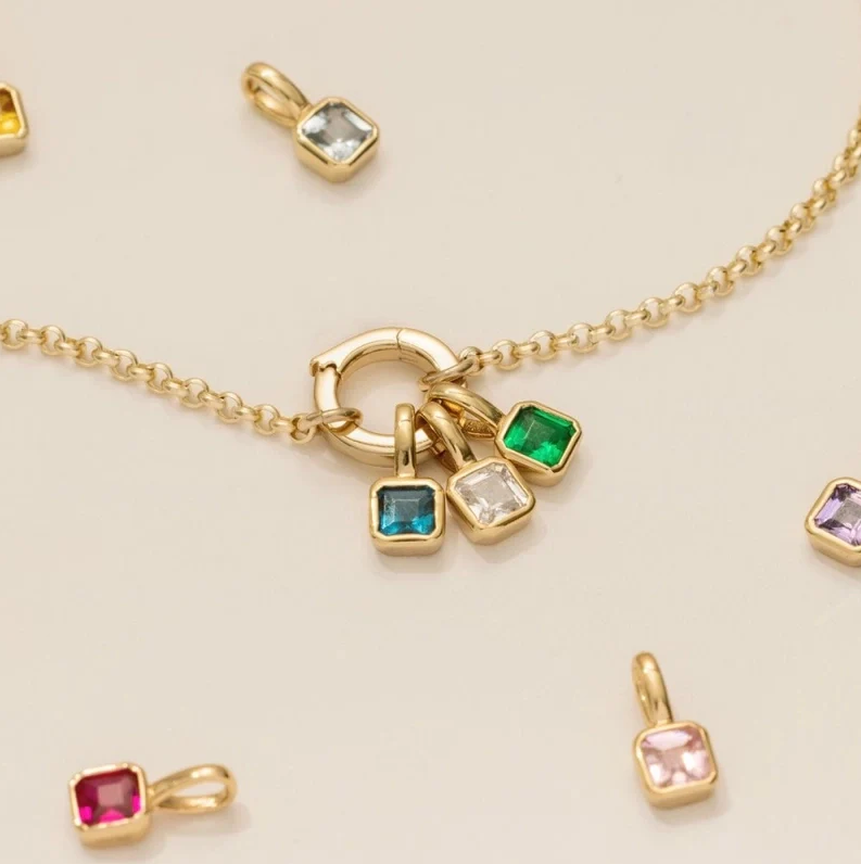 Birthstone Charm Necklace