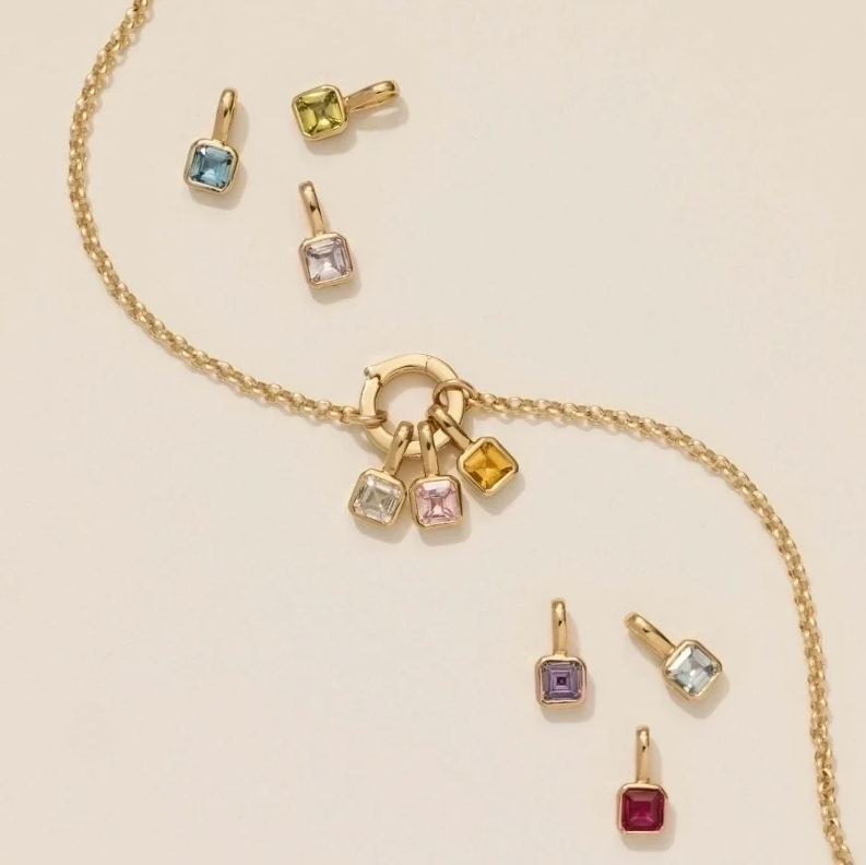 Birthstone Charm Necklace