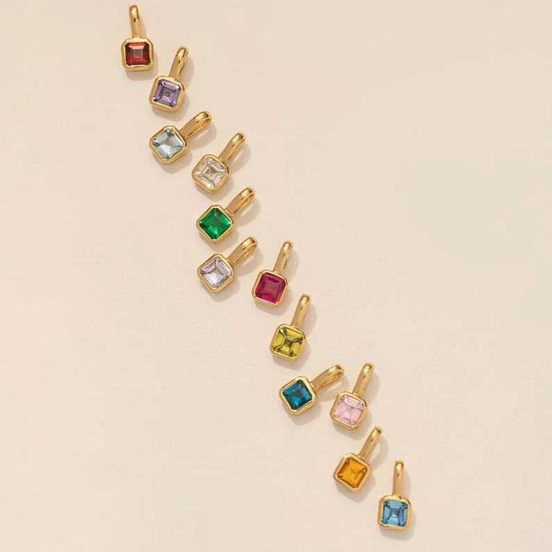 Birthstone Charm Necklace