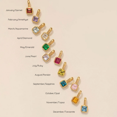 Birthstone Charm Necklace