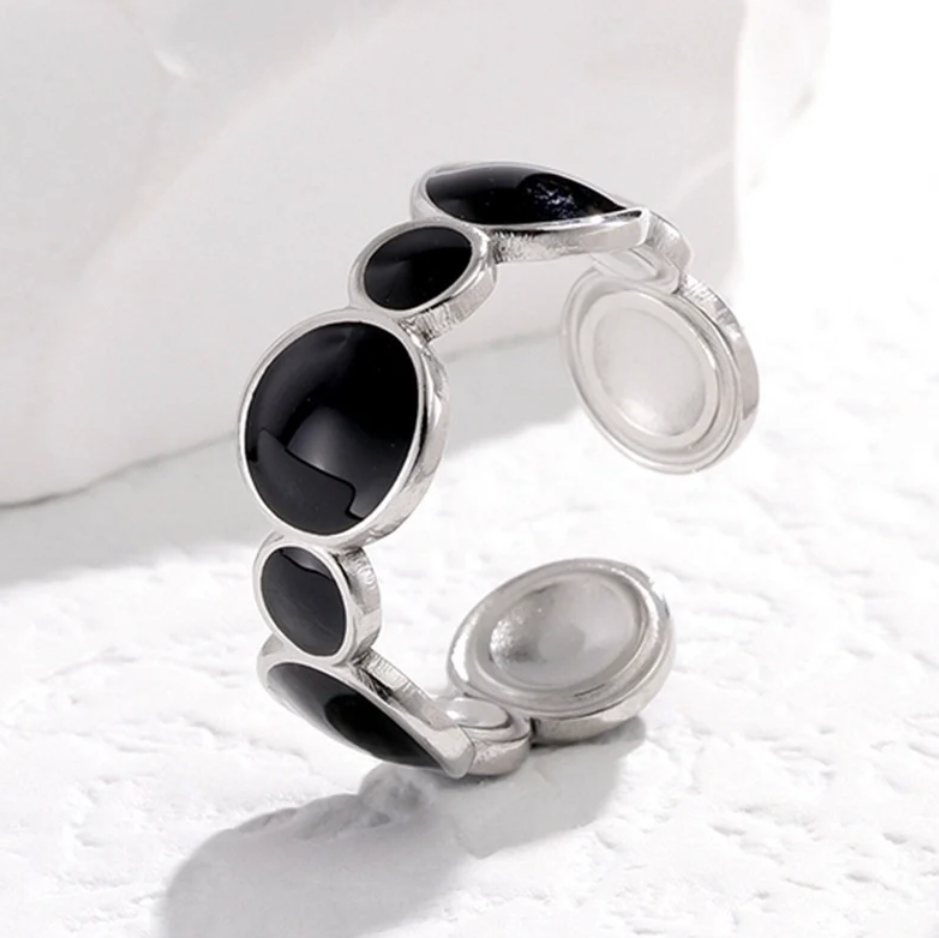 Modern Bubble Open Ring