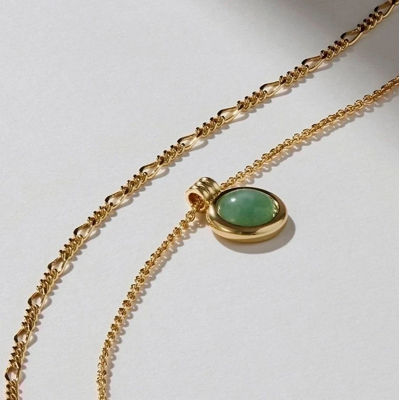 Natural Stone Pendant Necklace