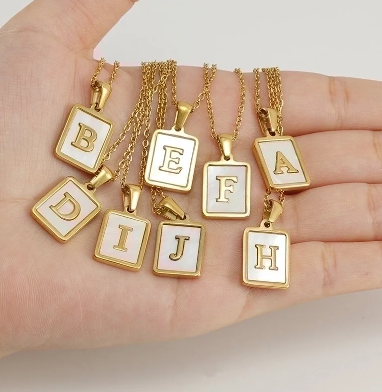 Pearl Initial Pendant Necklace