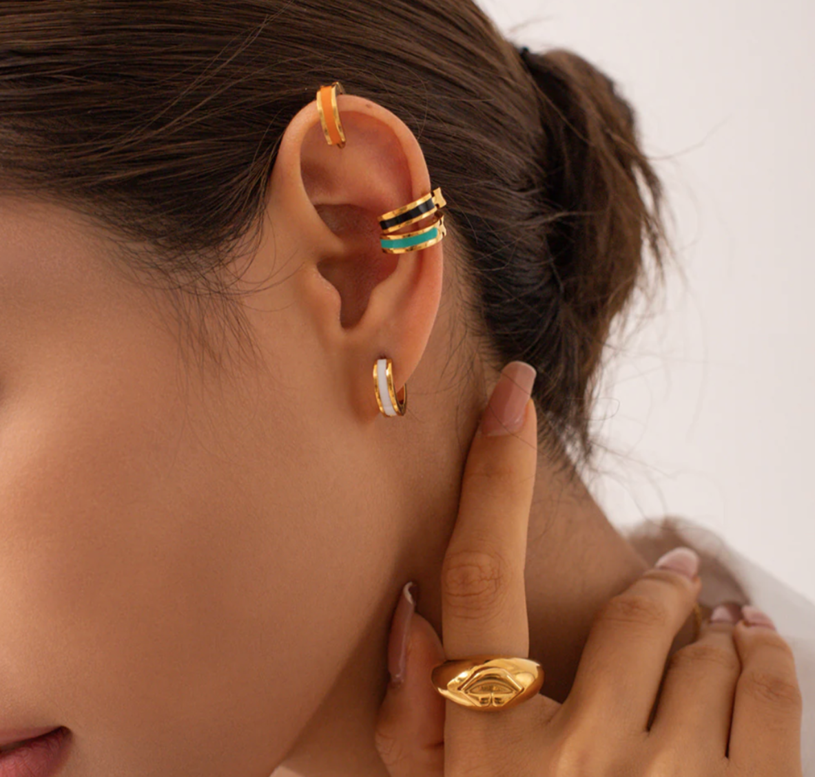 Color Pop Double Hoop Earrings