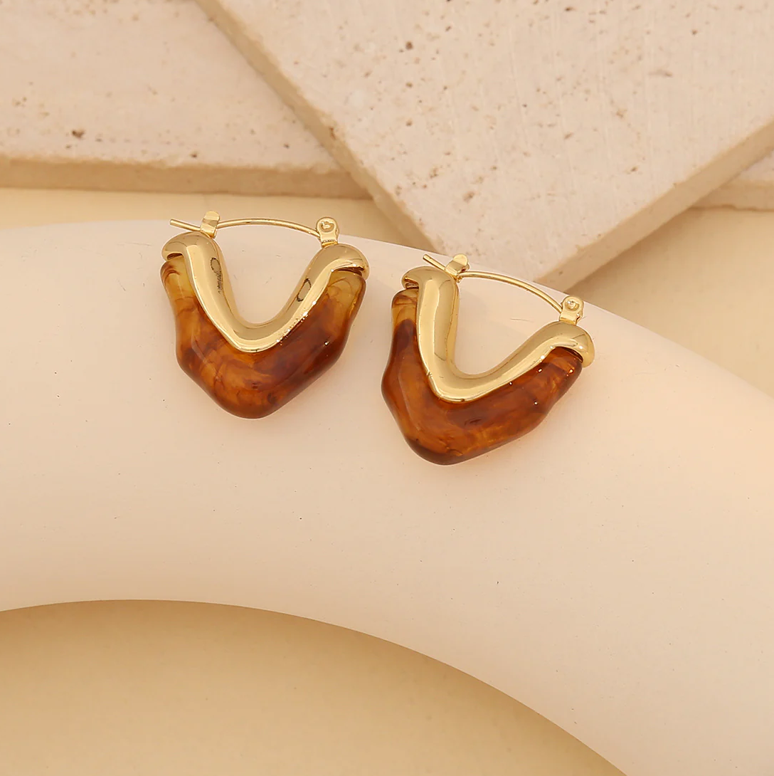 Earthy U-Shape Earrings