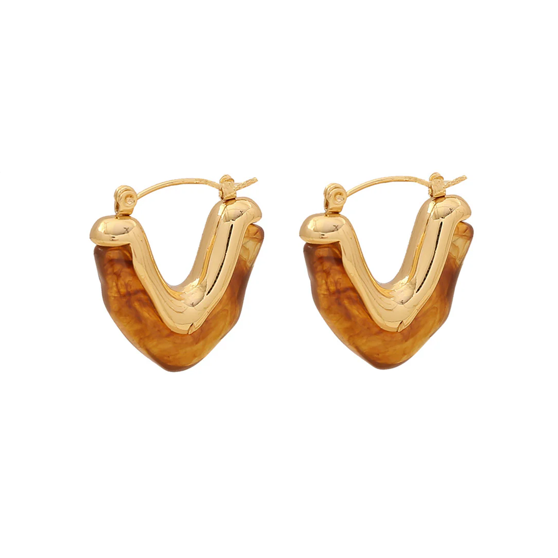 Earthy U-Shape Earrings