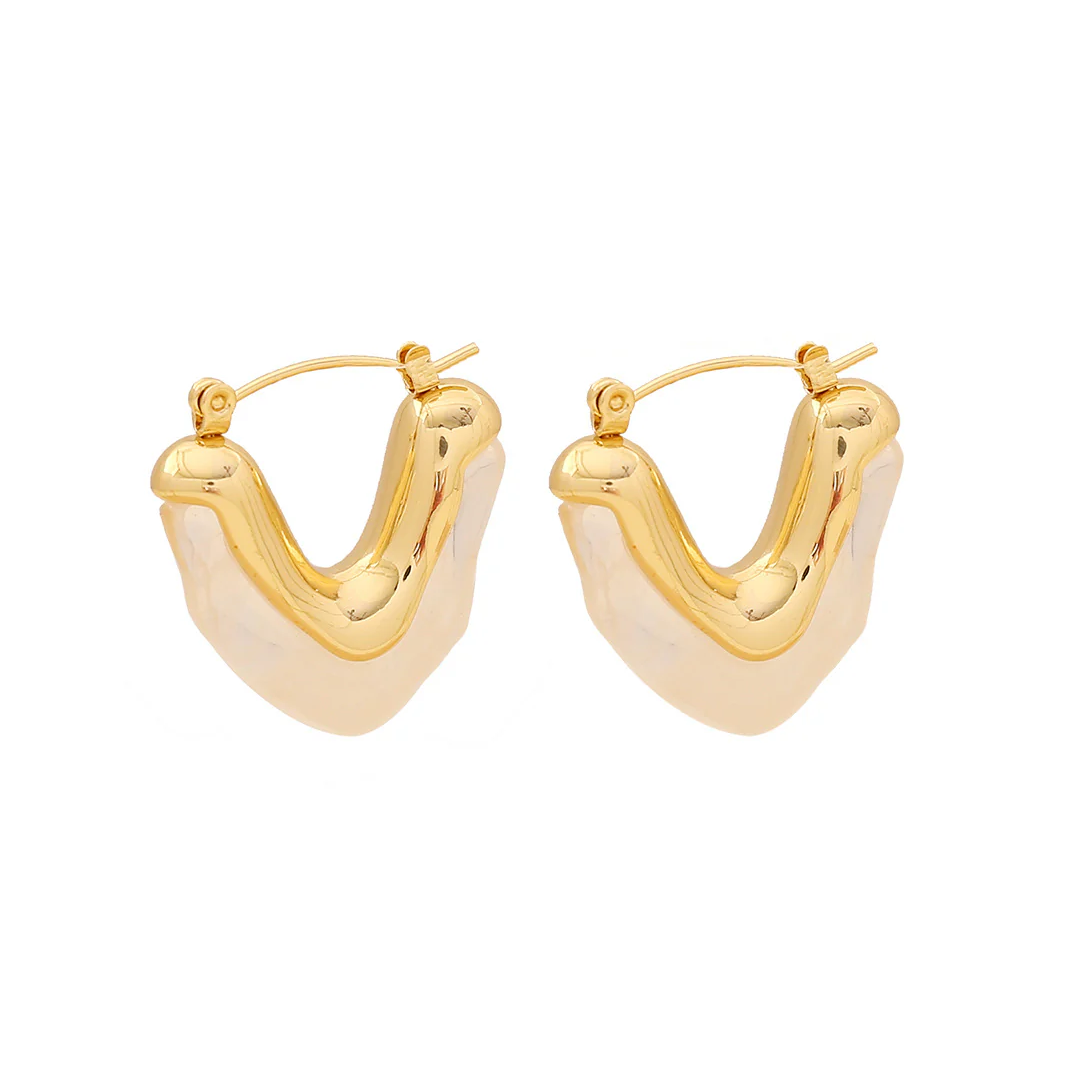 Earthy U-Shape Earrings
