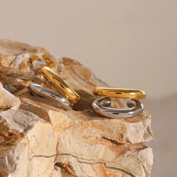 Mixed Metal Ear Cuff (Pair of 2)