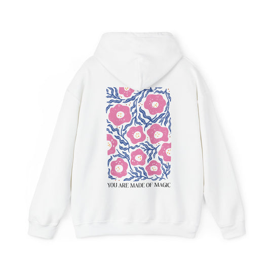 You are Made of Magic Floral Hoodie - Back Design Only