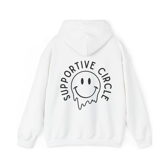 Supportive Circle Smiley Face Hoodie