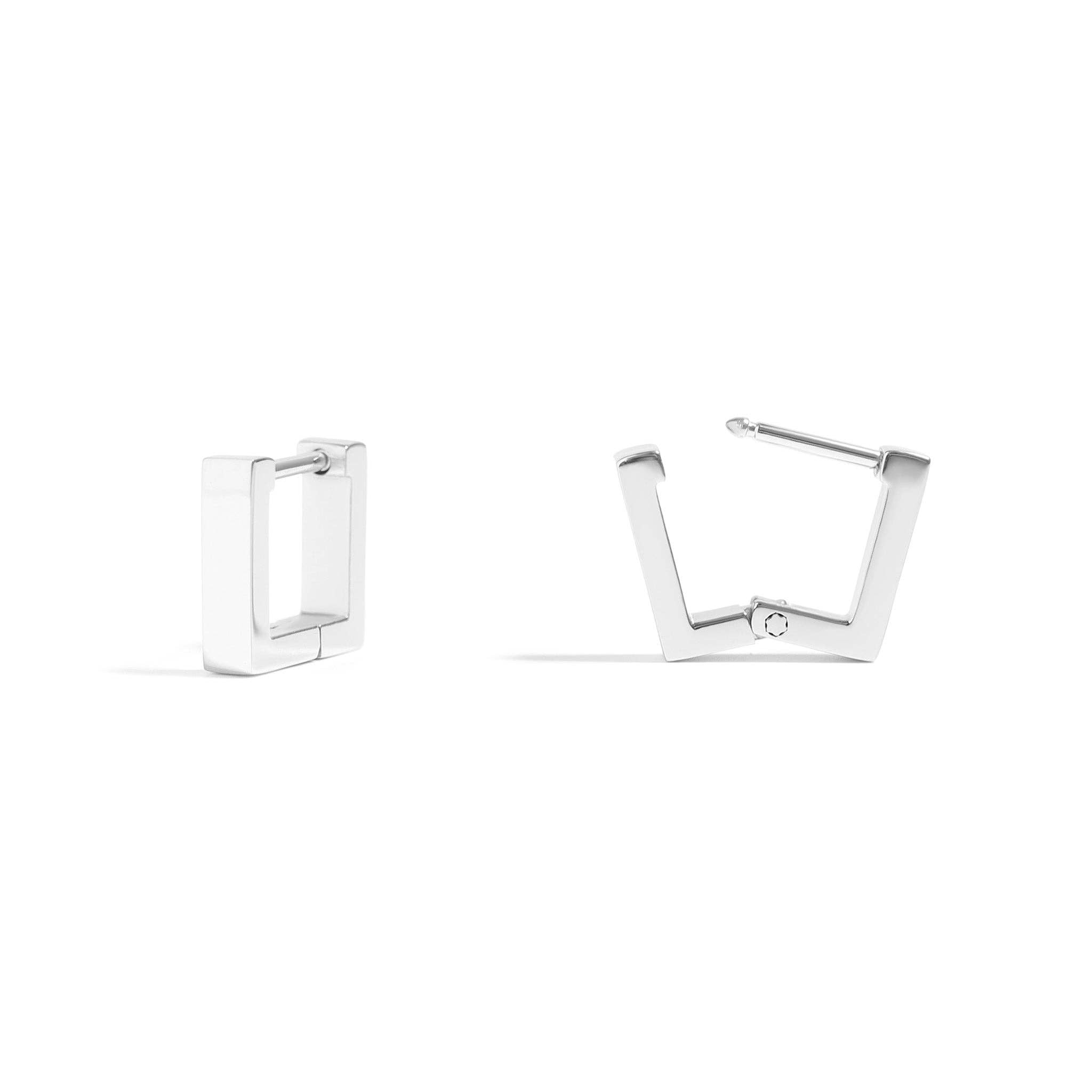 Square Huggie Earrings