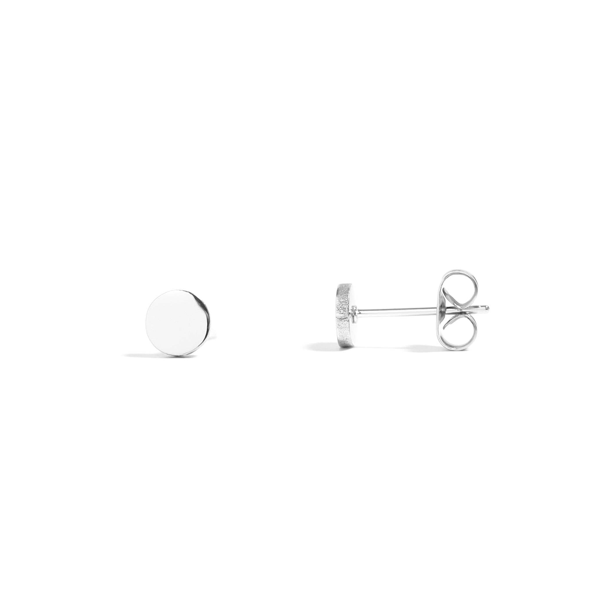 Round Stud Earrings