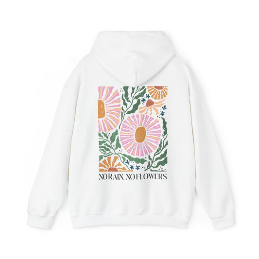 No Rain No Flowers Hoodie - Back Design Only