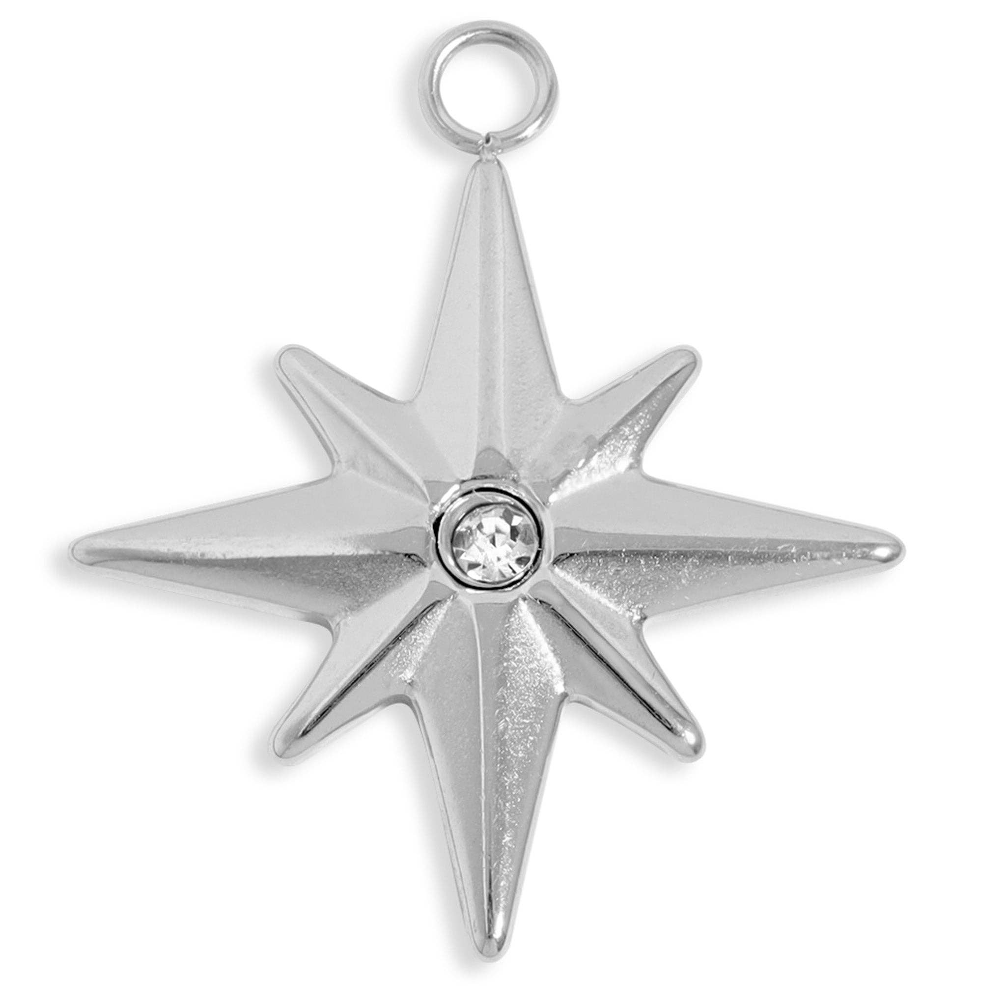 Compass Star Charm
