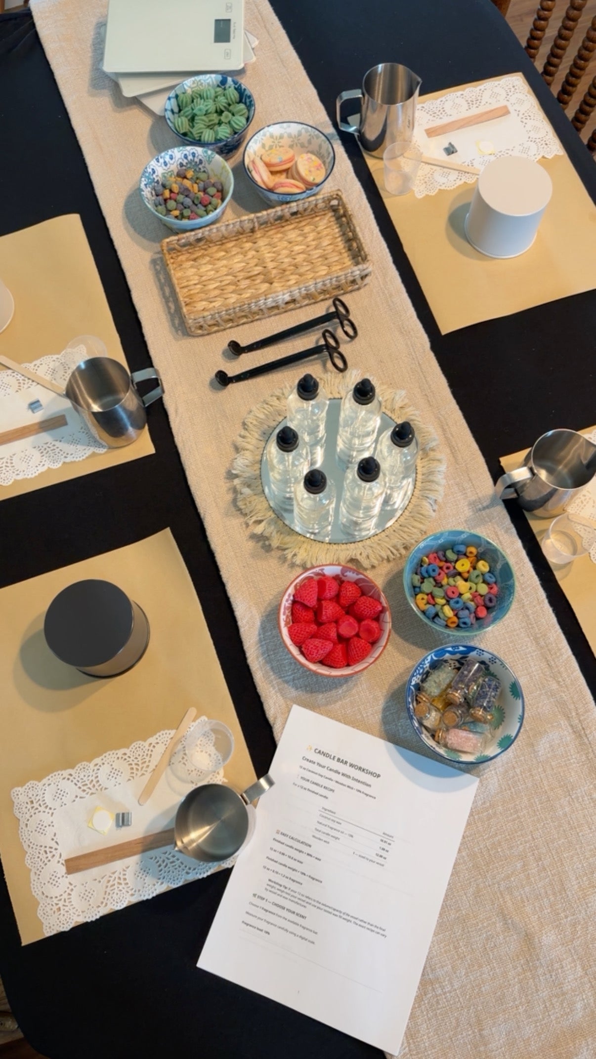Candle Making + Charm Bar Workshop ✨
