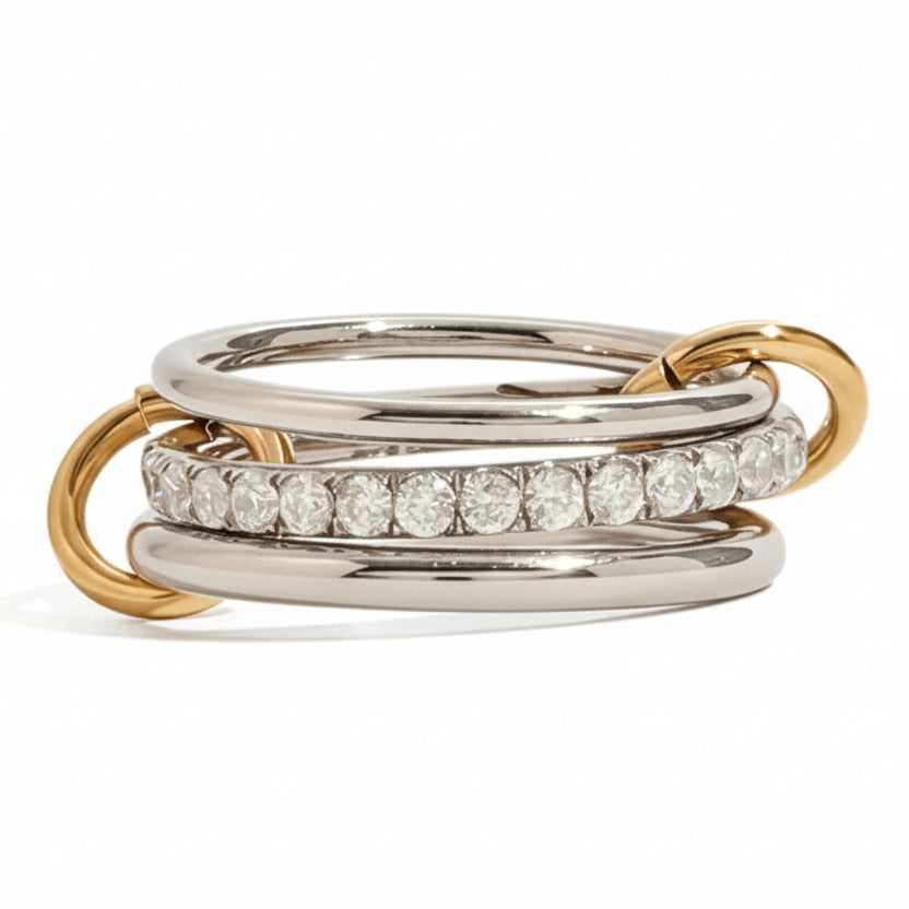 Linked Diamond Ring