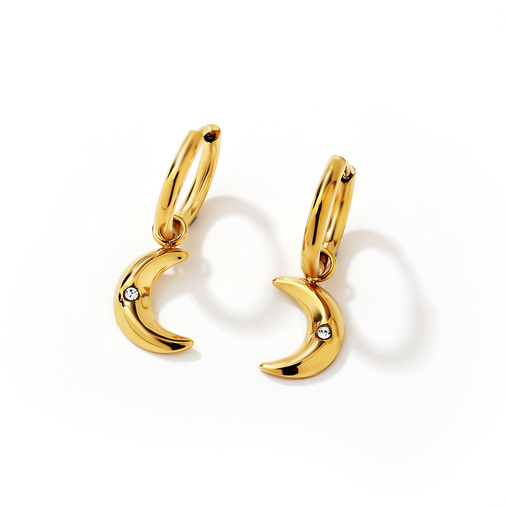 Moon Drop Earrings