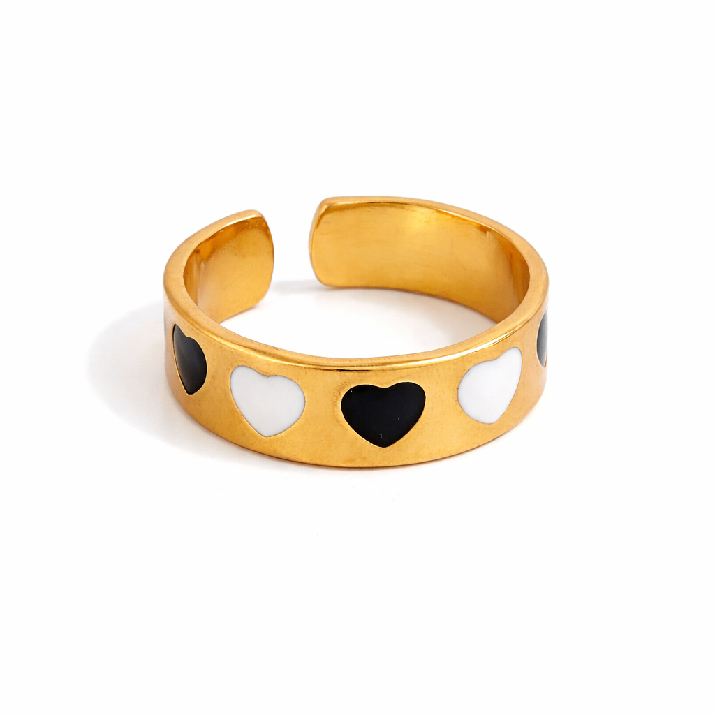 Midnight Heart Ring