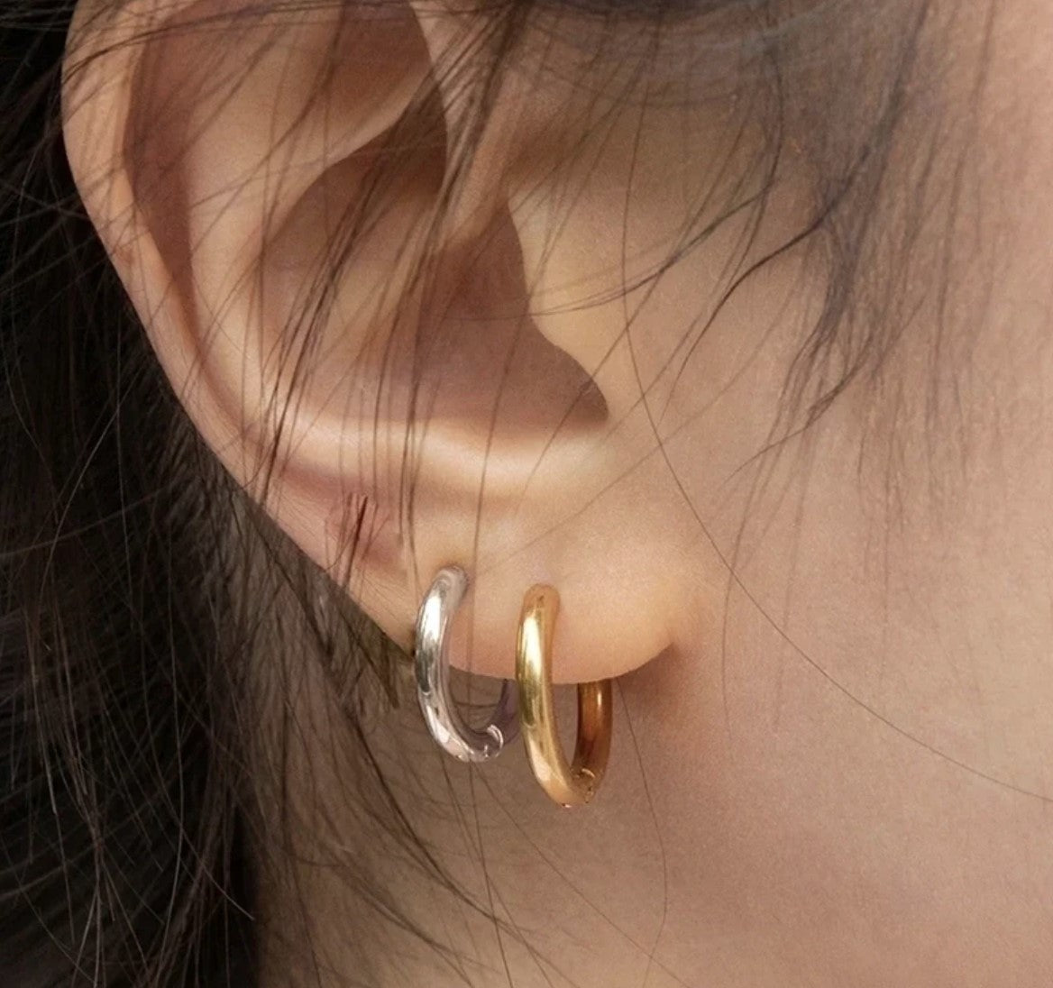 Minimalist Huggie Hoop Earrings