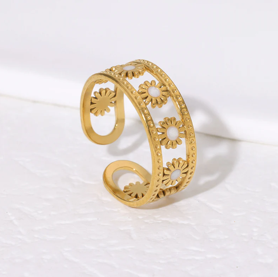 Sunflower Open Ring