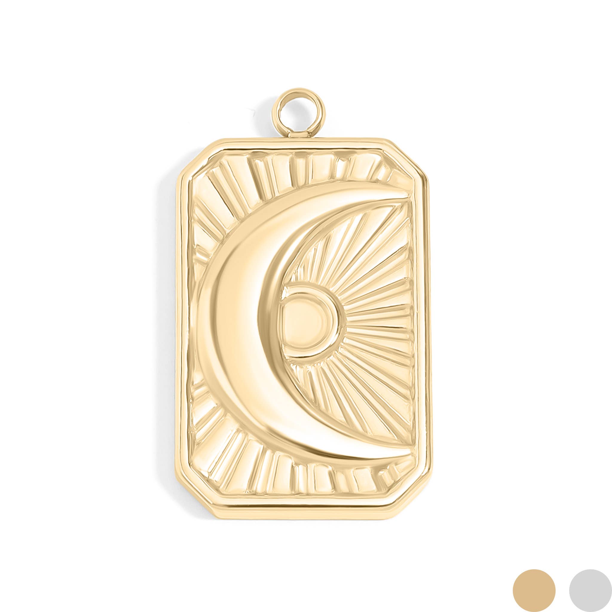Sunburst Moon Charm